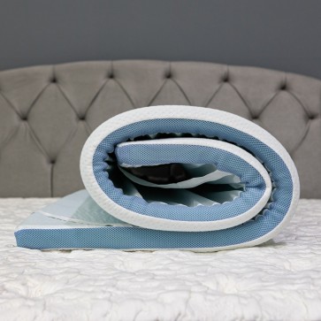 Ανώστρωμα memory foam 90χ190 με λάστιχο και πλενόμενο κάλυμμα 