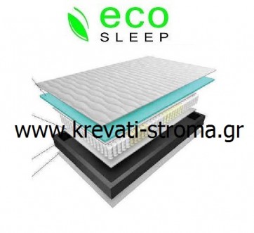 Στρώμα eco sleep dual pocket υπερ διπλό 160χ200 πόντους ανατομικό.Παραδίδετε και σε roll pack