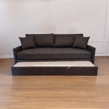 Kαναπές τριθέσιος με μικρά μπράτσα και στρώματα ύπνου 
