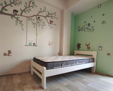 Κρεβάτι μασίφ πεύκο σε τιμή προσφοράς