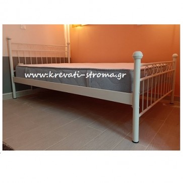 Κρεβάτι από σίδερο σωλήνα σε μονή ή ημίδιπλη διάσταση με δυνατότητα εύκολης μεταφοράς στο παιδικό-εφηβικό υπνοδωμάτιο του σπιτιού σας με ιχ