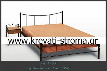 Κρεβάτι φτηνό-οικονομικό μεταλλικό διπλό σετ κομπλέ με στρώμα και τάβλες στην καλύτερη τιμή προσφοράς (ετοιμοπαράδοτο)