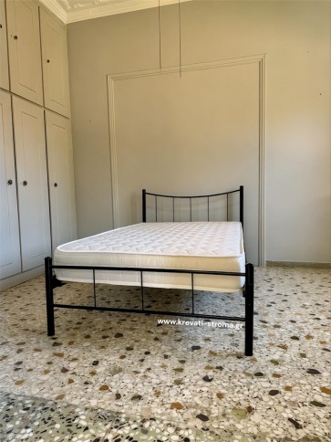 Κρεβάτι μεταλλικό μονό skroutz φτηνό οικονομικό προσφοράς για στρώμα 90x1.90 στρώμα σε χρώμα χαλκόμαυρο.Ετοιμοπαράδοτο