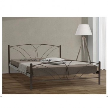 Κρεβάτι μεταλλικό σιδερένιο μονό σε διάφορα χρώματα 