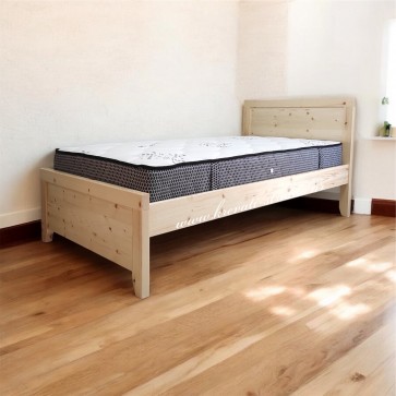 Κρεβάτι μονό-διπλό (επιπλά) από μασίφ ξύλο κατάλληλο για περιοχές με υψηλή υγρασία (χειμερινούς-καλοκαιρινούς προορισμούς)