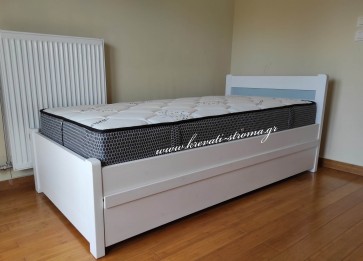 Κρεβάτι ξύλινο μασίφ σουηδικό για παιδιά