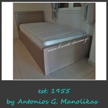 Κρεβάτι ημίδιπλο εναμισάρι με χώρο αποθήκευσης κατάλληλο για μικρά παιδικά δωμάτια με έλλειψη χώρου για παιδικό δωμάτιο Κρεβάτι ημίδιπλο εναμισάρι με χώρο αποθήκευσης κατάλληλο για μικρά παιδικά δωμάτια με έλλειψη χώρου για παιδικό δωμάτιο