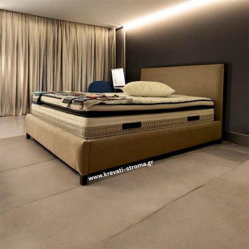 Κρεβάτι ντυμένο-διπλή ντυτή κρεβατοκάμαρα με ύφασμα σε πολλά χρώματα όπως γκρι,καφέ,μπεζ,μπλε κ.α. σε τιμή οικονομική προσφοράς