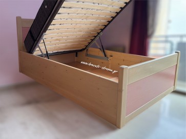 Κρεβάτι μασίφ με βαφή νερού οικολογική ,αποθηκευτικό χώρο μπαούλο βαθύ με μηχανισμό  Κρεβάτι μασίφ με βαφή νερού οικολογική ,αποθηκευτικό χώρο μπαούλο βαθύ με μηχανισμό