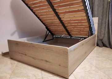 Διπλό κρεβάτι ξύλινο με αποθηκευτικό χώρο , με ανάκλιση μηχανισμού και ανατομικού τελάρου Διπλό κρεβάτι ξύλινο με αποθηκευτικό χώρο , με ανάκλιση μηχανισμού και ανατομικού τελάρου