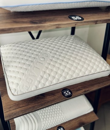 Μαξιλάρι 60χ40 ανατομικό με memory foam visco , θήκη collagen  