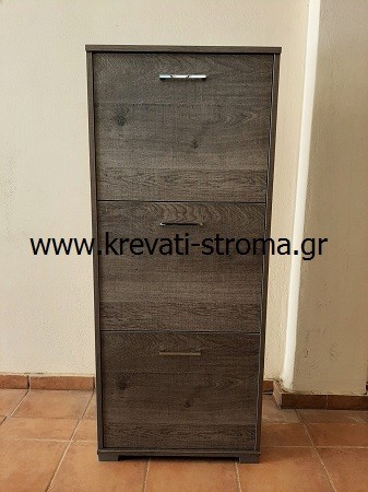 Παπουτσοθήκη ξύλινη πτυσσόμενη στενή για πίσω από πόρτες σε διάφορες διαστάσεις σε ύψος και φάρδος