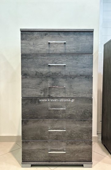 Συρταριέρα ξύλινη με 6 συρτάρια 60πόντους φάρδος