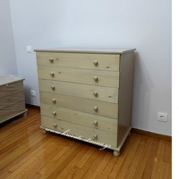 Σιρταριέρα μασίφ ξύλινη με τορναριστά πόδια σε πολλά χρώματα και διαστάσεις