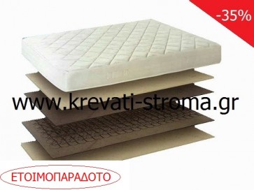 Στρώμα απλό ημίδιπλο 110x190 ή 110x200 με ελατήρια συνδεδεμένα bonnel σε τιμή οικονομική-φθηνή προσφοράς.ετοιμοπαράδοτο-άμεση παραλαβή