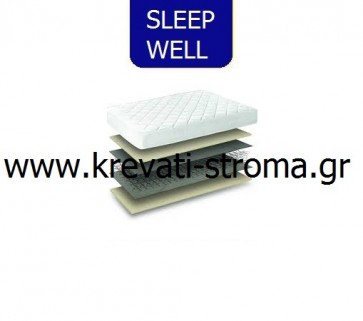 Στρώμα απλό οικονομικό προσφοράς sleep well foam υπέρδιπλο σε διάσταση 160χ200.ΕΤΟΙΜΟΠΑΡΑΔΟΤΟ