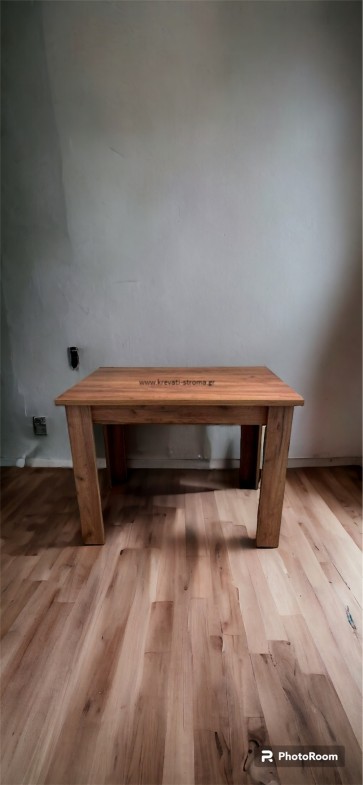 Tραπέζι κουζίνας οικονομικό ξύλινο σε διάφορες φυσικές αποχρώσεις