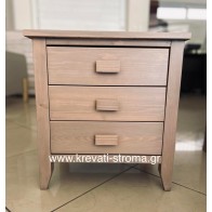 Κομοδίνο μασίφ πεύκο με τρία συρτάρια σετ των κρεβατιών της μασίφ σειράς