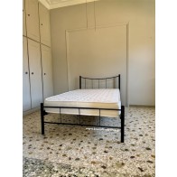 Κρεβάτι μεταλλικό μονό skroutz φτηνό οικονομικό προσφοράς για στρώμα 90x1.90 στρώμα σε χρώμα χαλκόμαυρο.Ετοιμοπαράδοτο