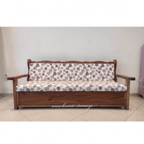Καναπές κρεβάτι ντιβανομπάουλο μασίφ ξύλινος διθέσιος,τριθέσιος,πολυθρόνα σε πολλά χρώματα
