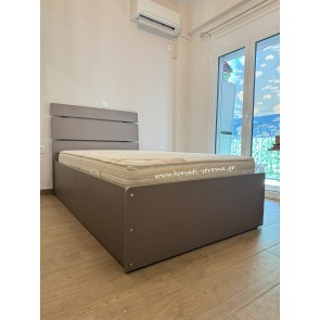 Κρεβάτι ημίδιπλο για 110 στρώμα minimal μοντέρνο με μηχανισμό ανάκλισης με ορθοπεδικό πλαίσιο για αποθηκευτικό χώρο μπαούλο