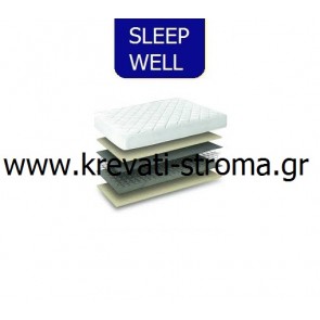 Στρώμα απλό οικονομικό προσφοράς sleep well foam υπέρδιπλο σε διάσταση 160χ200.ΕΤΟΙΜΟΠΑΡΑΔΟΤΟ