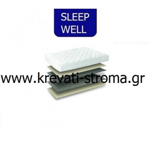 Στρώμα sleep well prime για διπλό κρεβάτι,έως 150 πόντους φαρδος.ΕΤΟΙΜΟΠΑΡΑΔΟΤΟ-ΑΜΕΣΗ ΠΑΡΑΛΑΒΗ